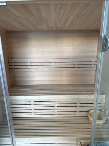 Customer photo review of 4-6 Person Traditional Sauna - 6kw Harvia Heater