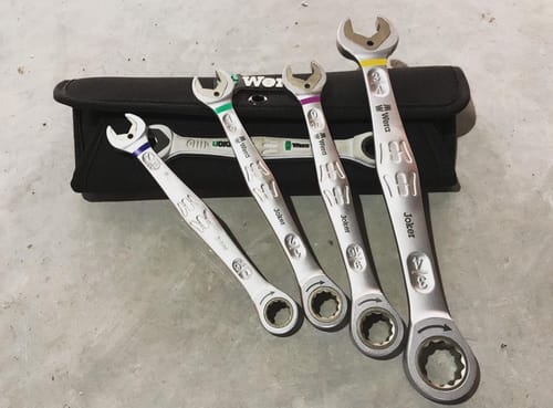 Customer photo review of Wera 6000 Joker Ratcheting combination wrenches, Imperial, 7/16" x 165 mm