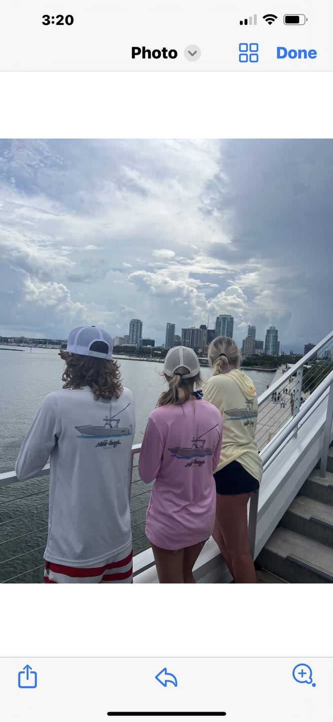 Customer photo review of Women's Dri-Fit Custom Boat Shirts - Long Sleeve