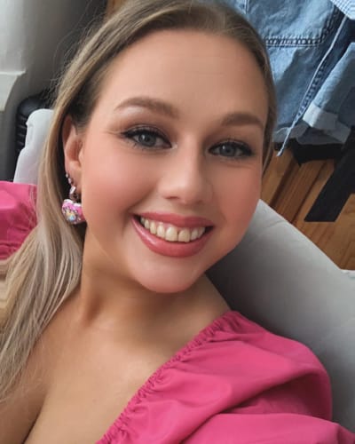 Customer photo review of Cosmic Girl Earrings Silver