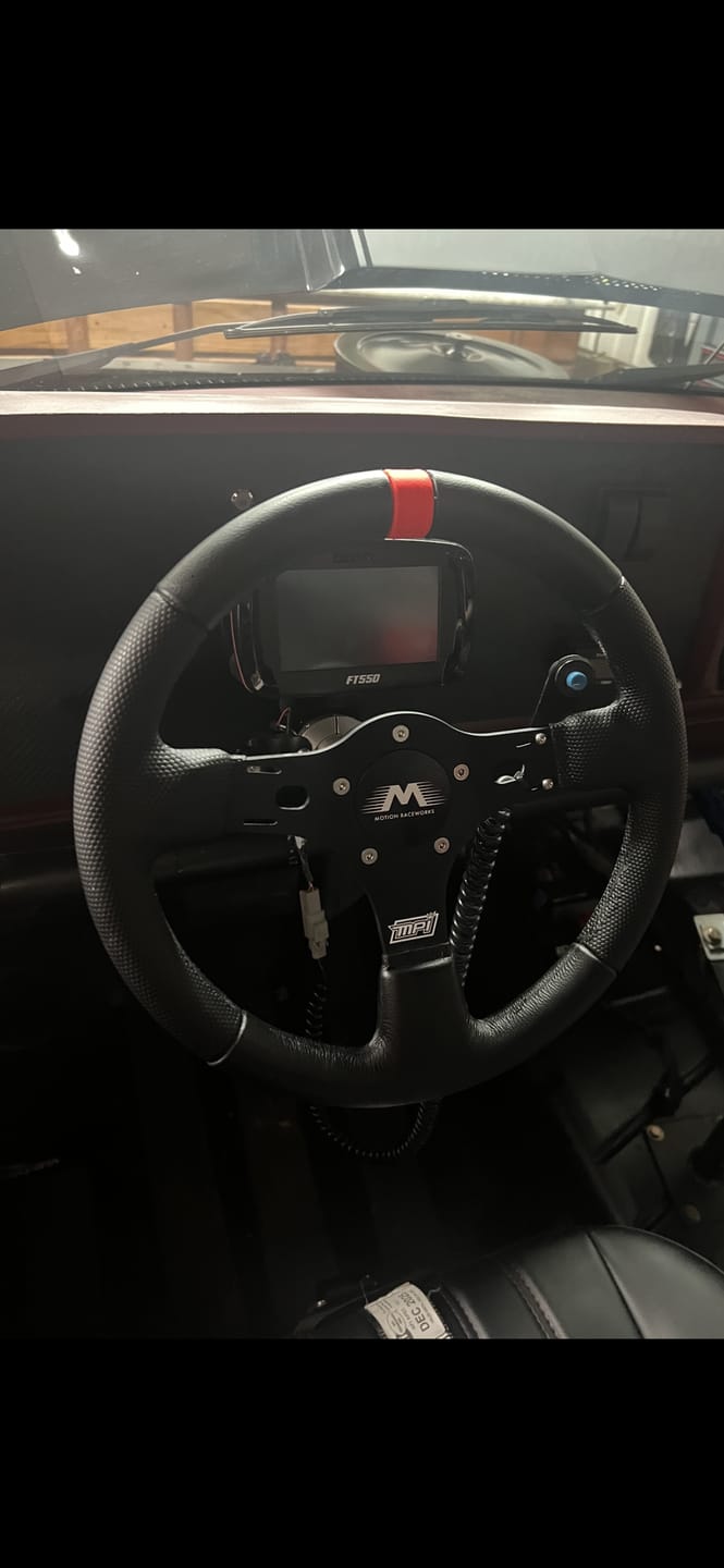 Customer photo review of Motion Raceworks Horn Delete Center Button (5 or 6 Bolt)