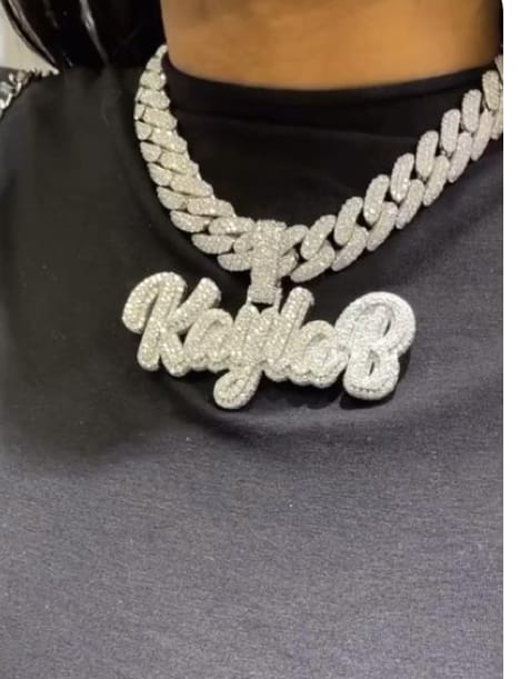 Customer photo review of JADA ICEY NECKLACE