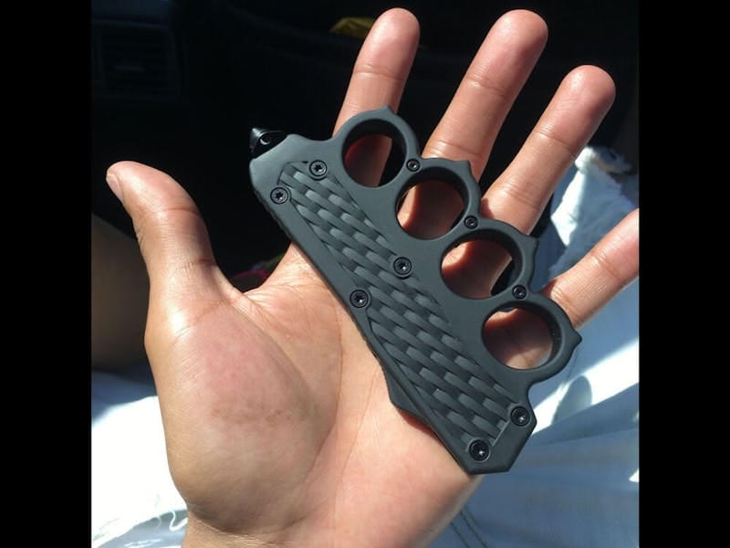 Customer photo review of Tactical Knuckle OTF Knife