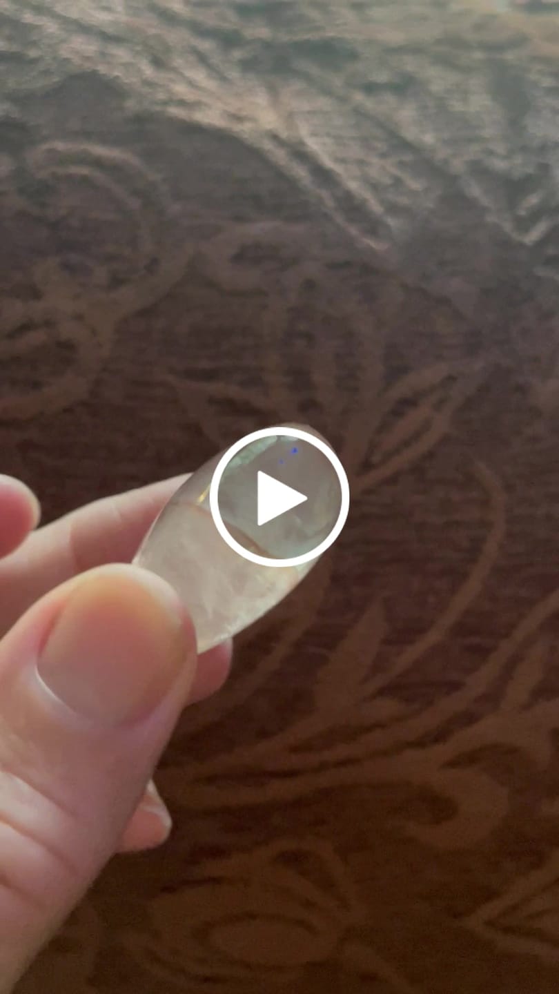Customer video review of Hematoid Rose Quartz Heart