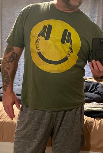 Customer photo review of Smile T-Shirt