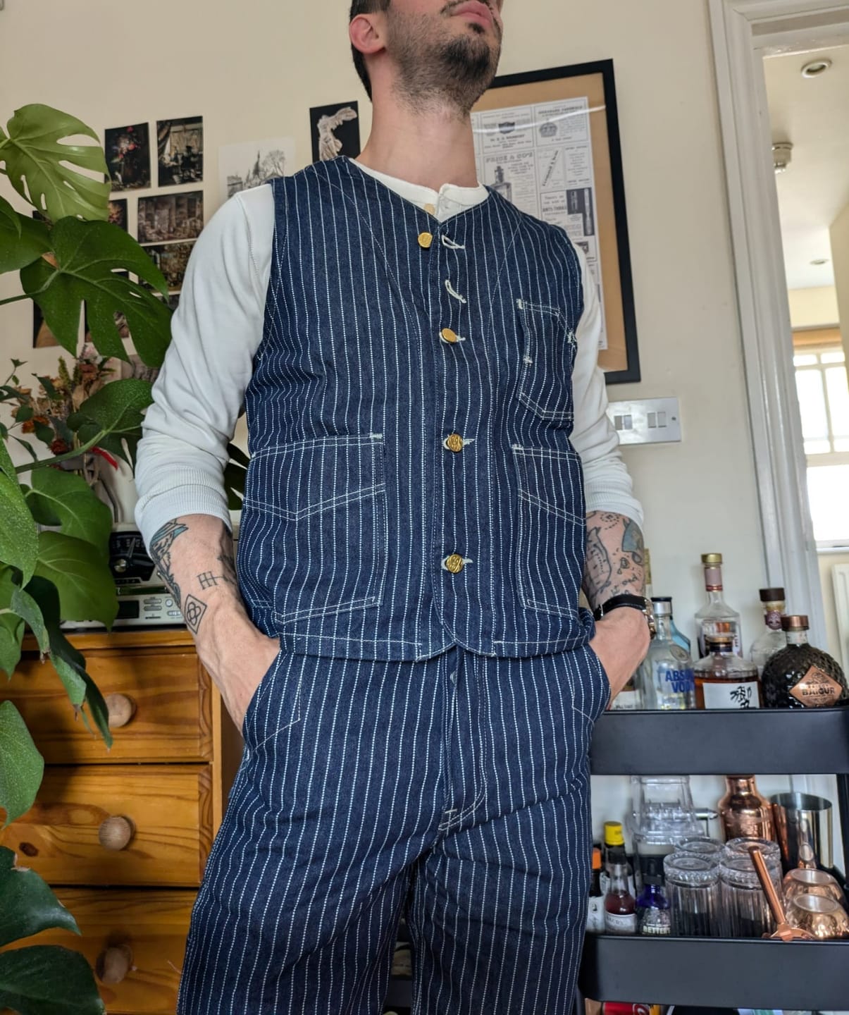 Customer photo review of 1920s Wabash Railway Work Pants