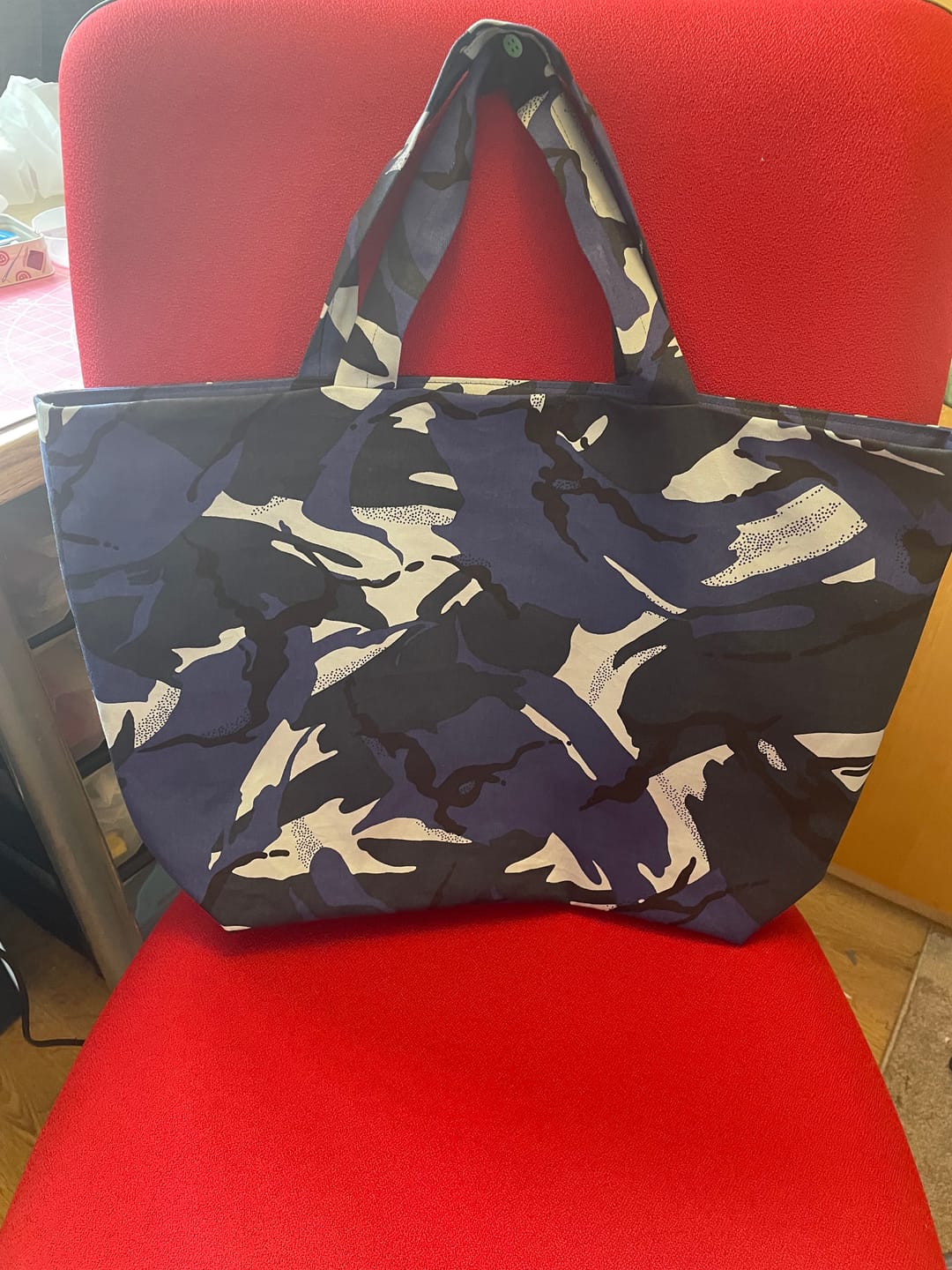 Customer photo review of Camouflage 100% Cotton Drill Fabric