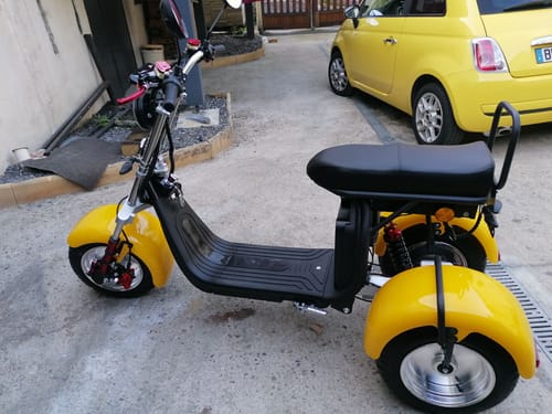 Customer photo review of Tricycle électrique 3 roues CP-7.0 – modèle biplace avec grande autonomie (20Ah/40Ah)