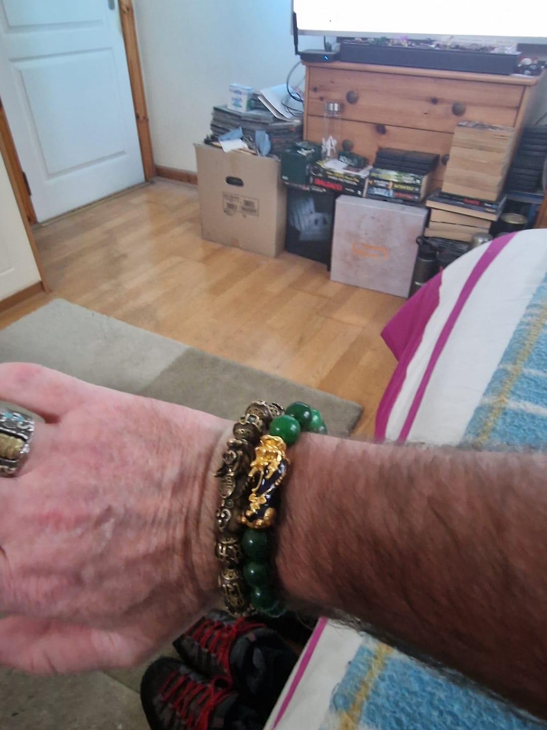 Customer photo review of Pure Copper Pixiu Mantra Bracelet