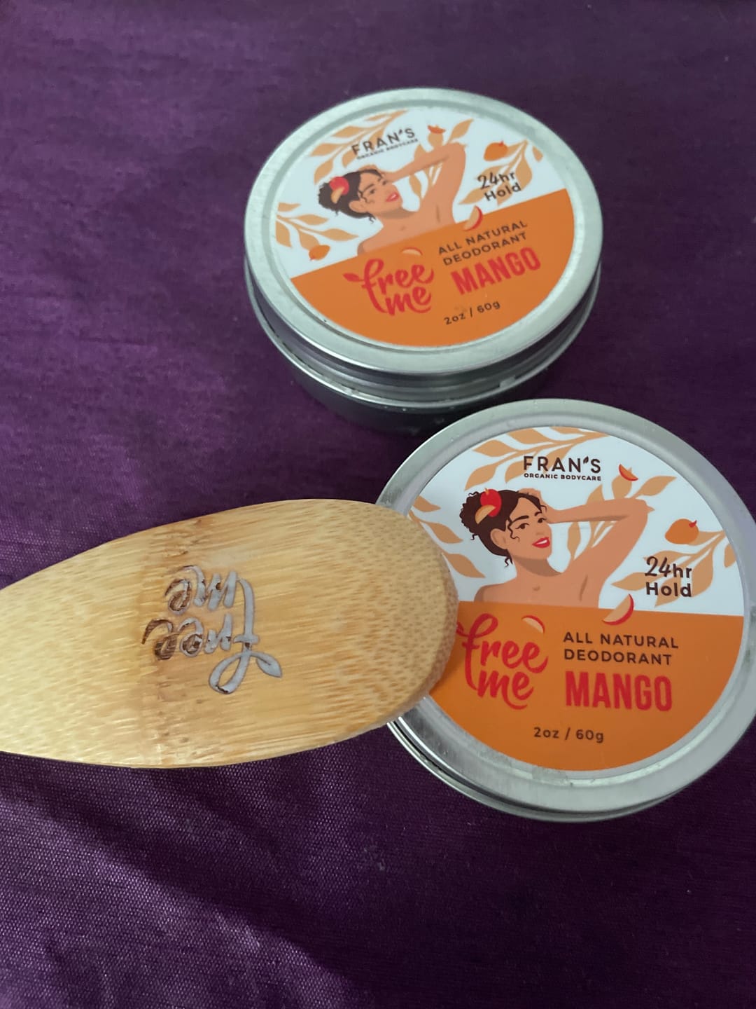 Customer photo review of FreeMe Deodorant Mango