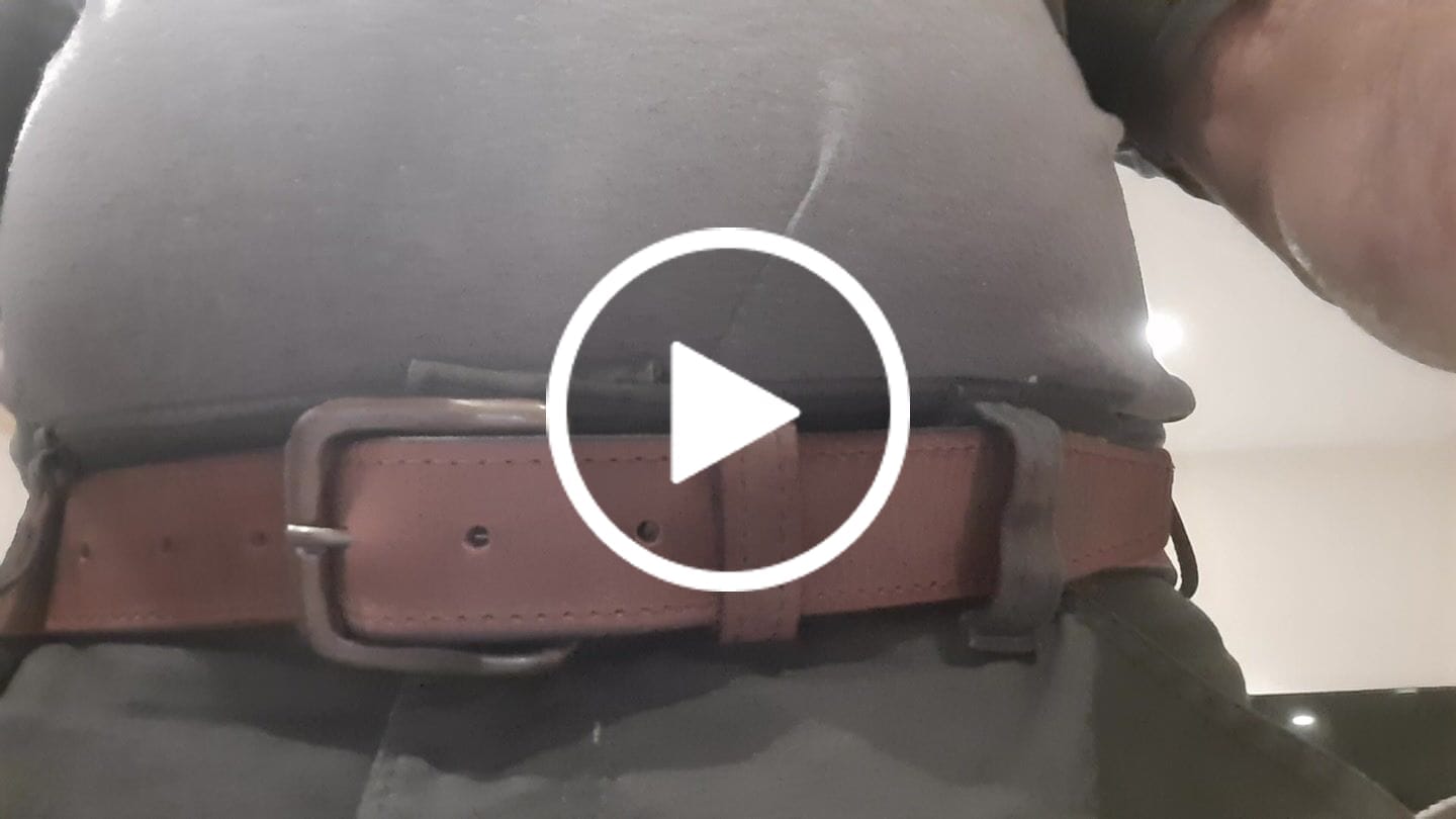 Customer video review of The Voyager Belt - Stitched Full-Grain Distressed Leather Belt