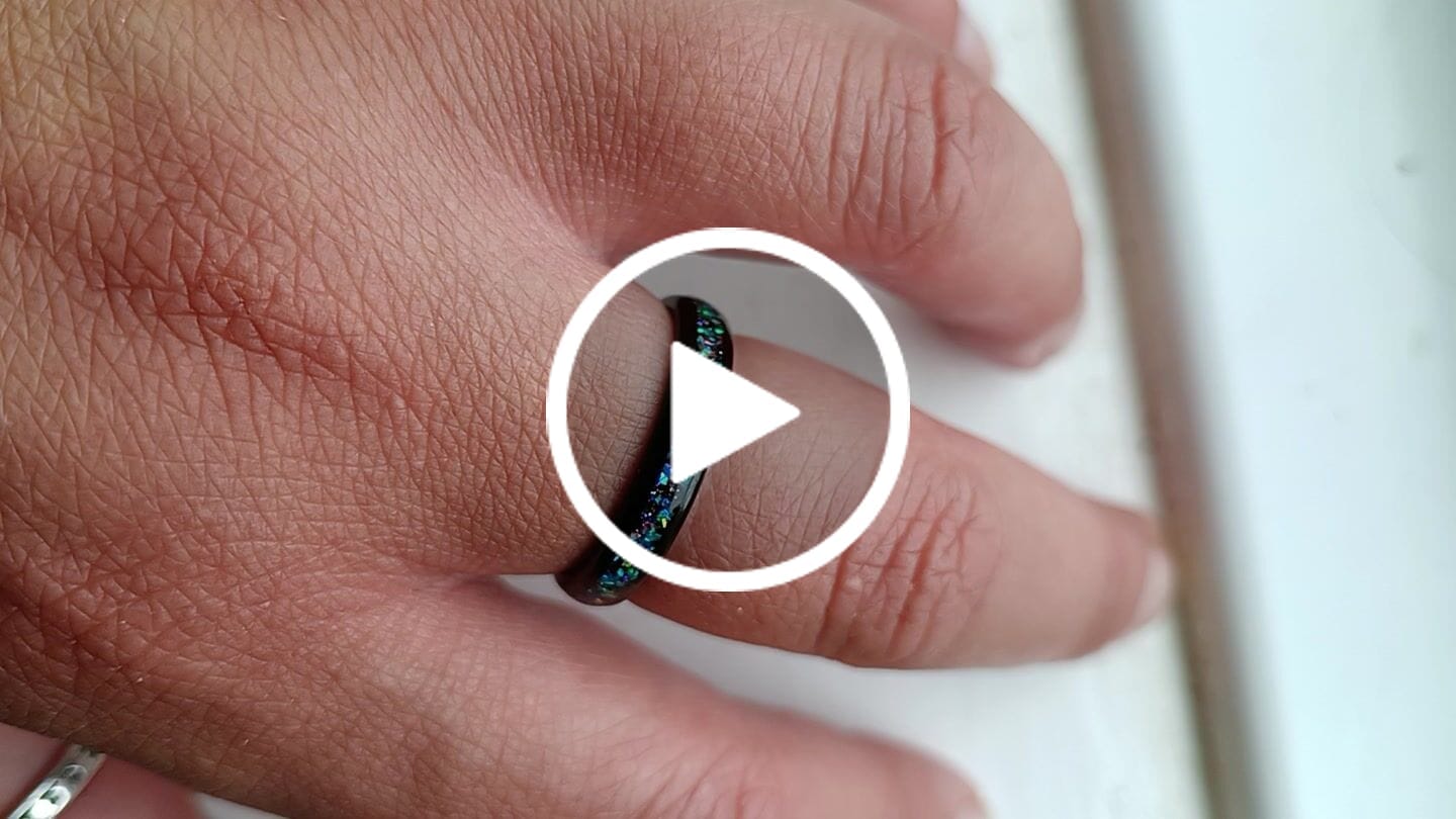 Customer video review of The Black Opal 4mm Wonder Ring