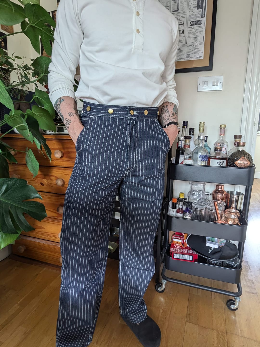 Customer photo review of 1920s Wabash Railway Work Pants