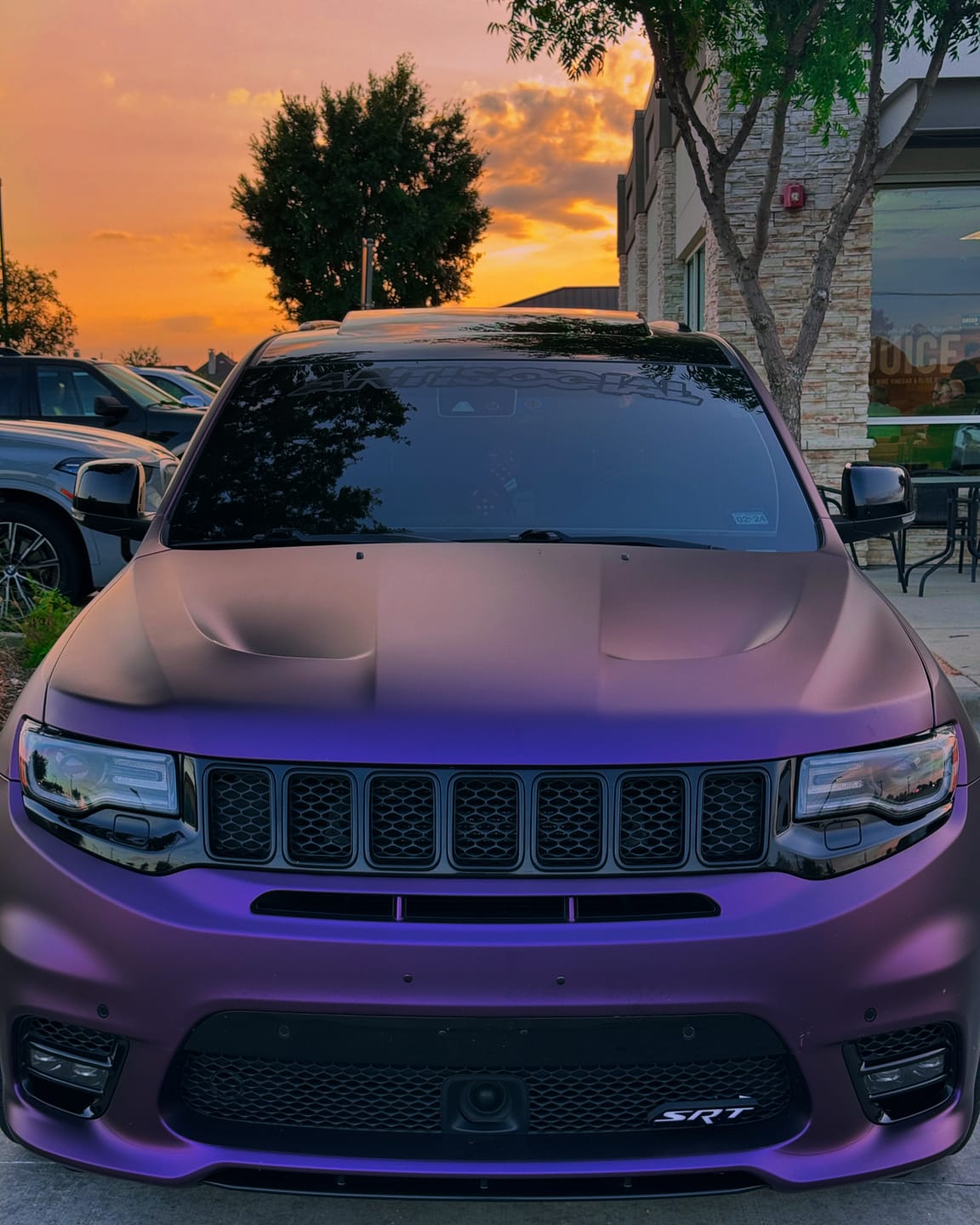 Customer photo review of Matte Russian Violet Vinyl Wrap