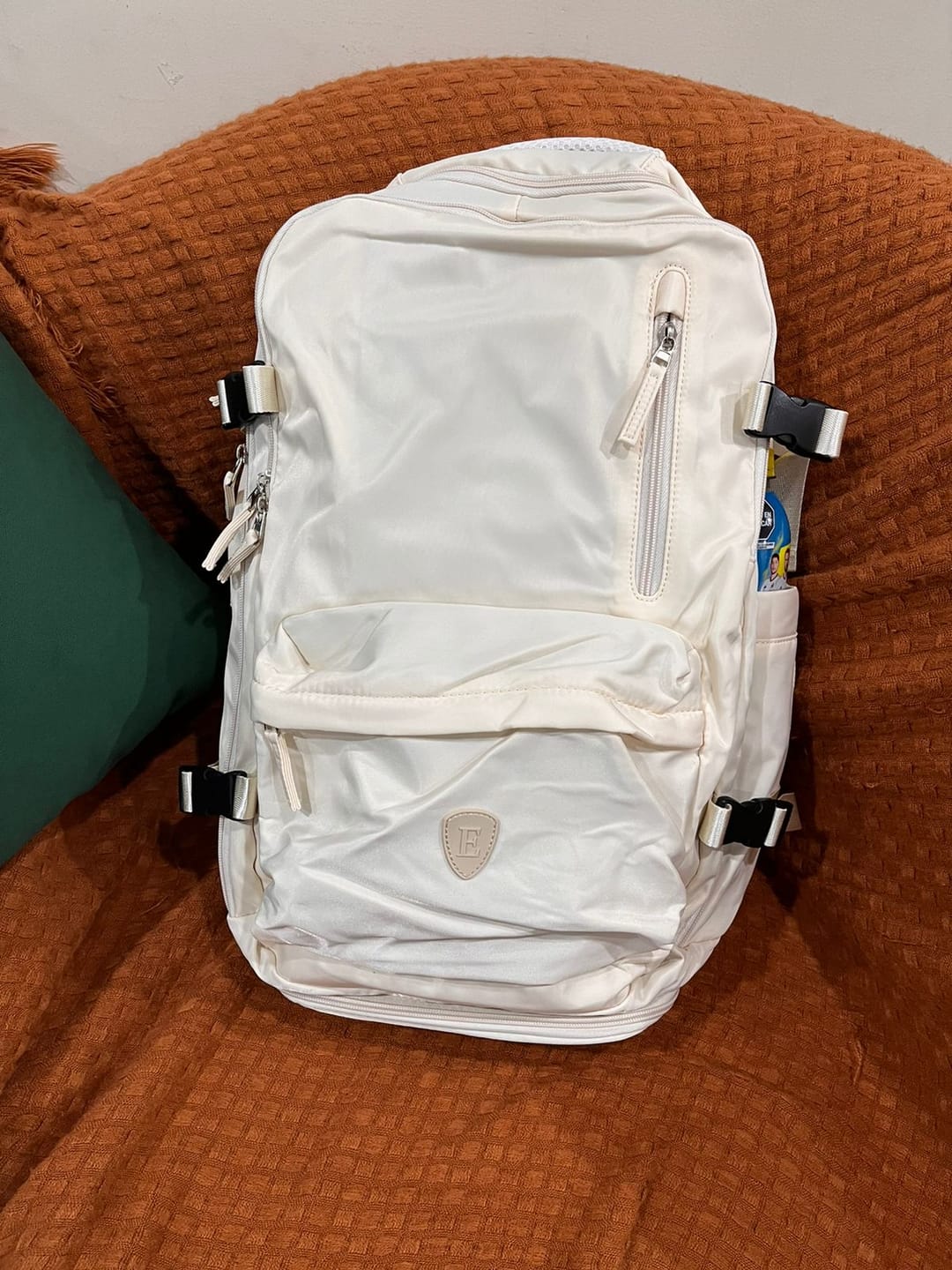 Customer photo review of Travel Backpack Off White