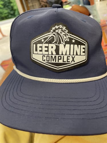Customer photo review of Custom Leather Patch Rope Hat