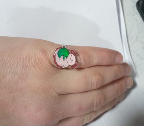 Customer photo review of Mood Ring - Axolotl