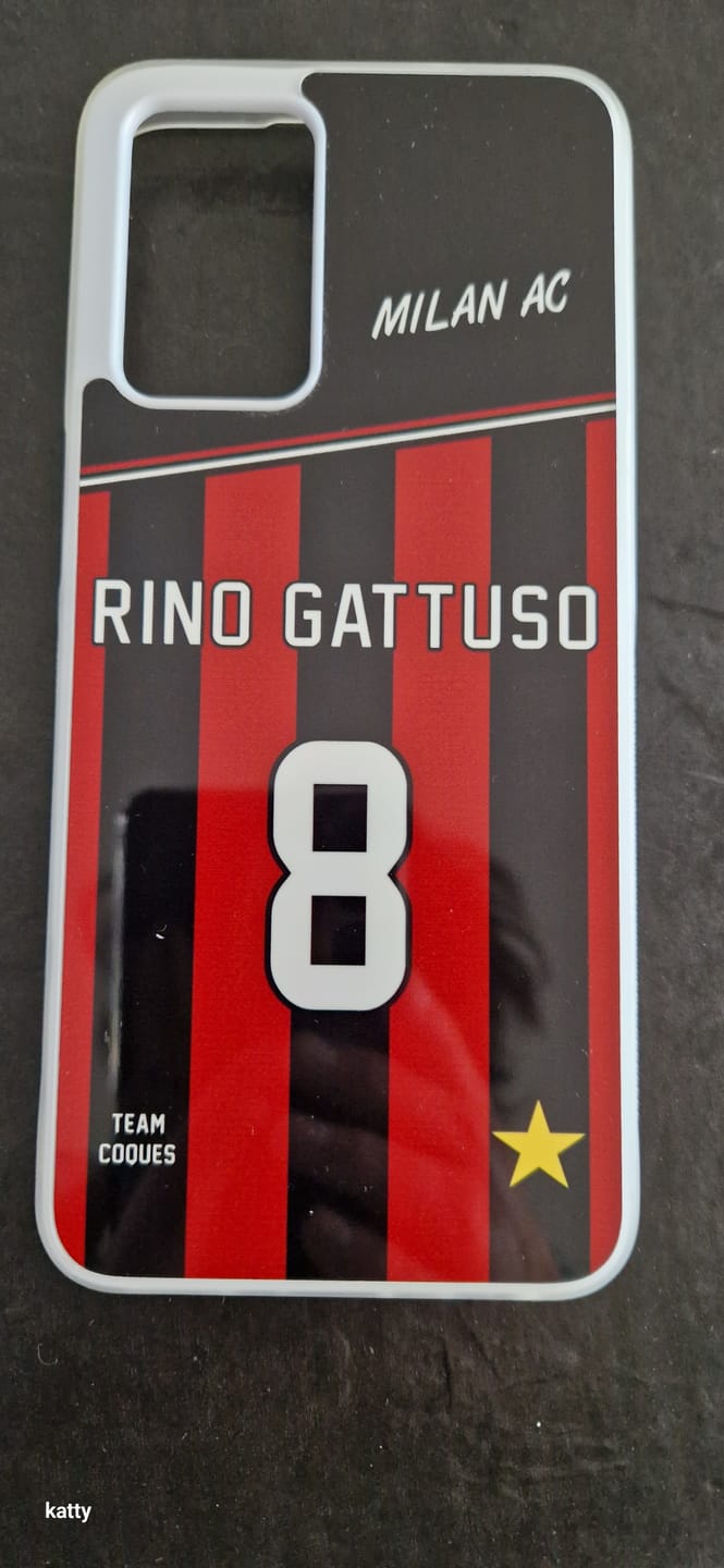 Customer photo review of Coque foot MILAN AC personnalisable - TEAMCOQUES