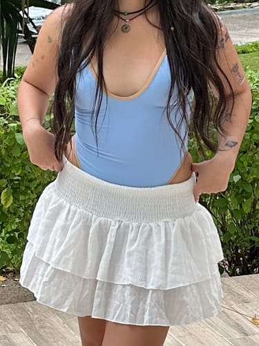 Customer photo review of Original Cut Swimsuit (Sky)
