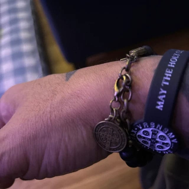 Customer photo review of FREE Today: Ebony Beads St. Benedict the Blessed Protection Bracelet