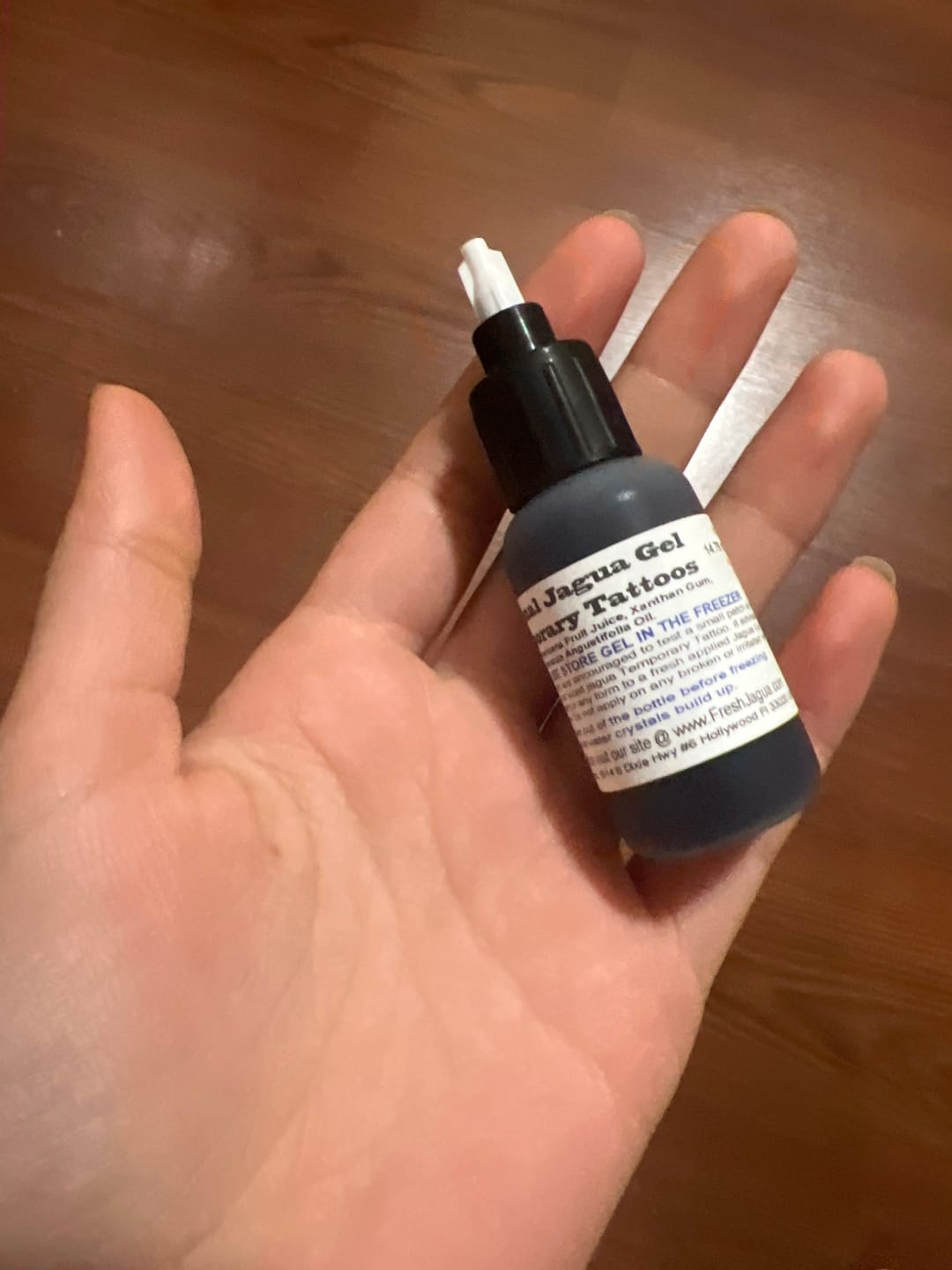 Customer photo review of 1/2 Ounce Bottle of Fresh Jagua gel