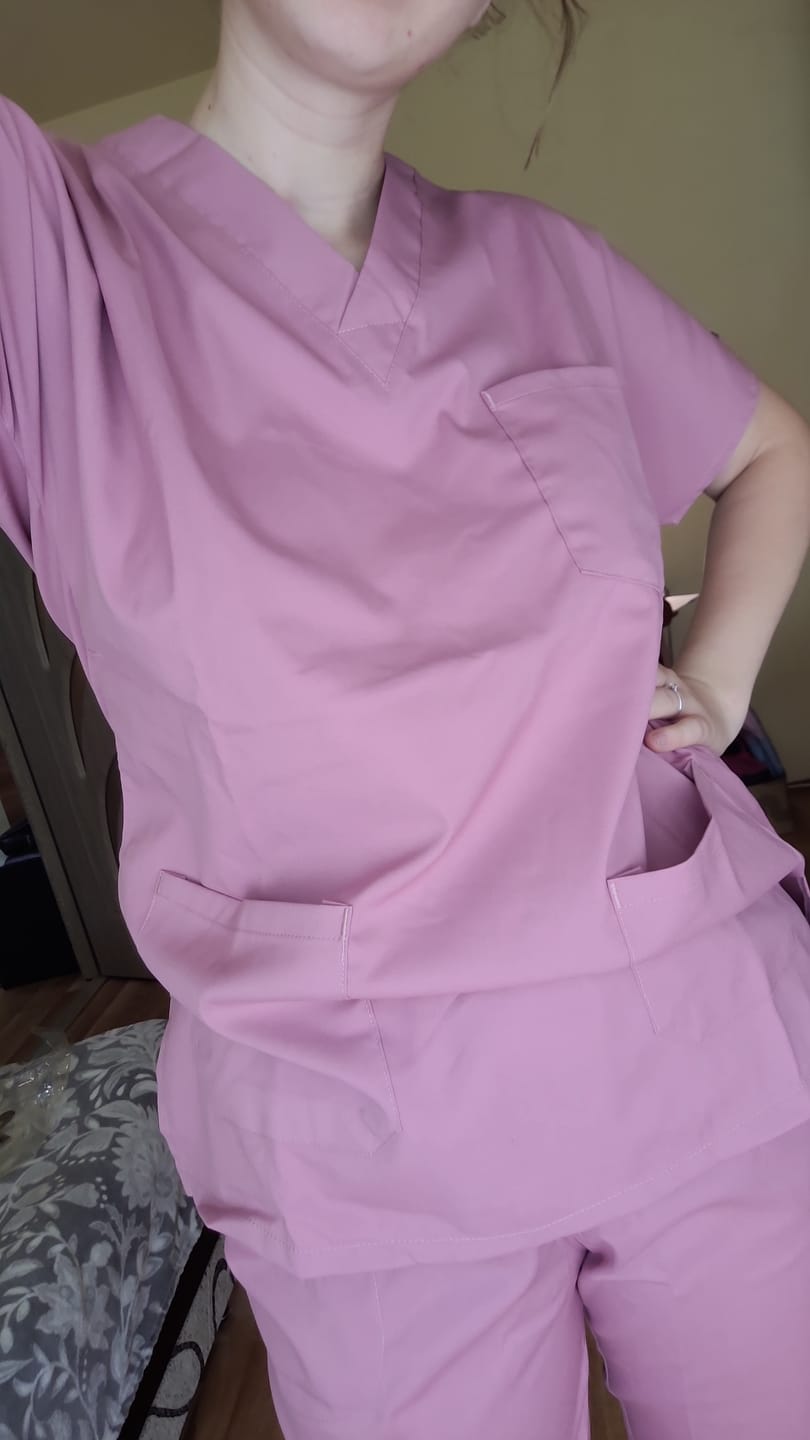 Customer photo review of Costum Medical Elastan Roz Pudra, Pentru Femei - Rose - Model Classic Flex