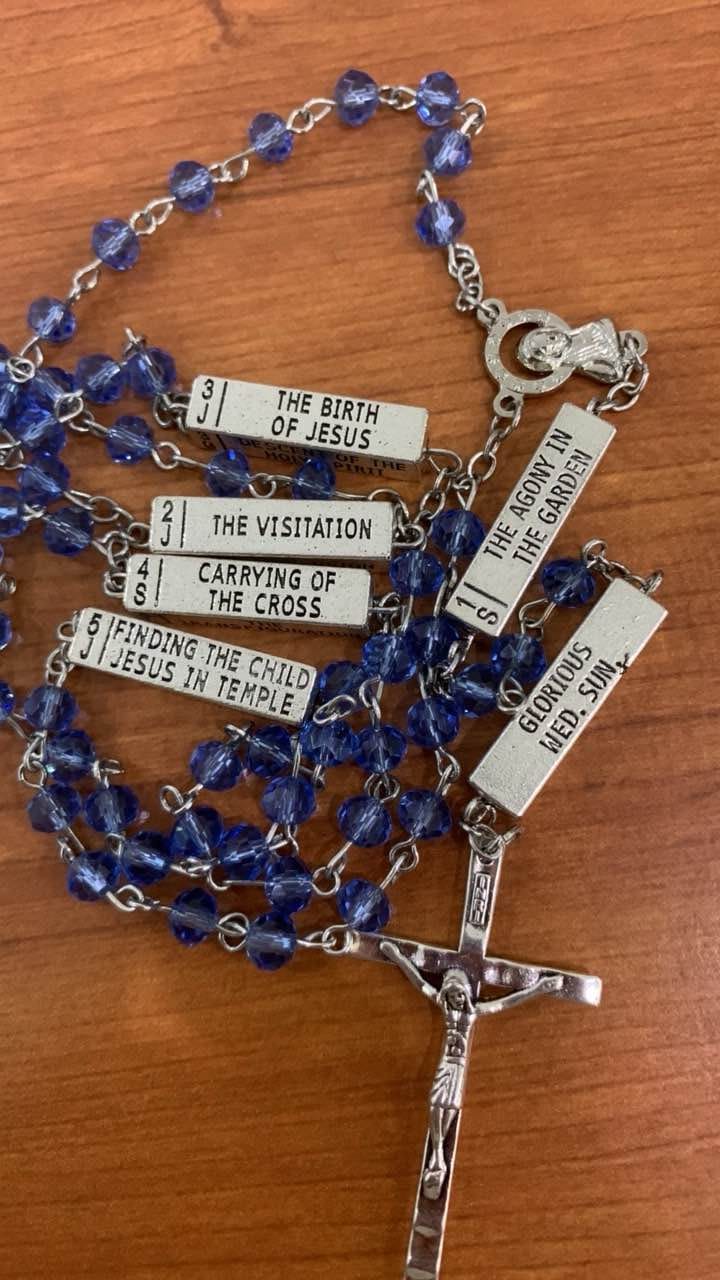 Customer photo review of FREE Today: Crucifixion Crystal Rosary