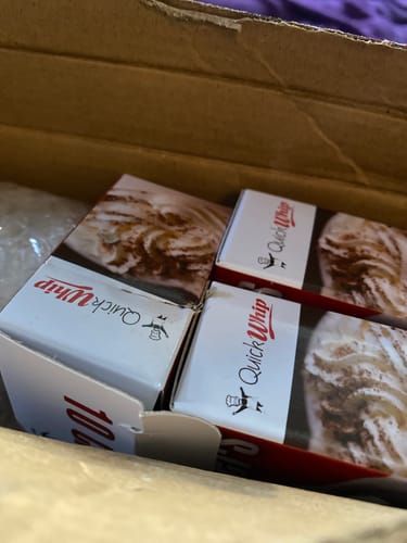Customer photo review of QuickWhip Cream Chargers 10 Pack
