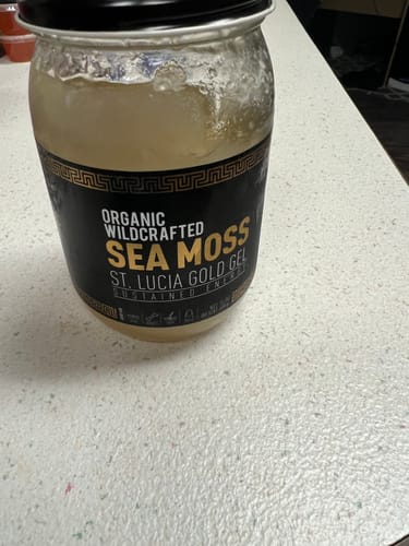 Customer photo review of St Lucia Gold Sea Moss Gel