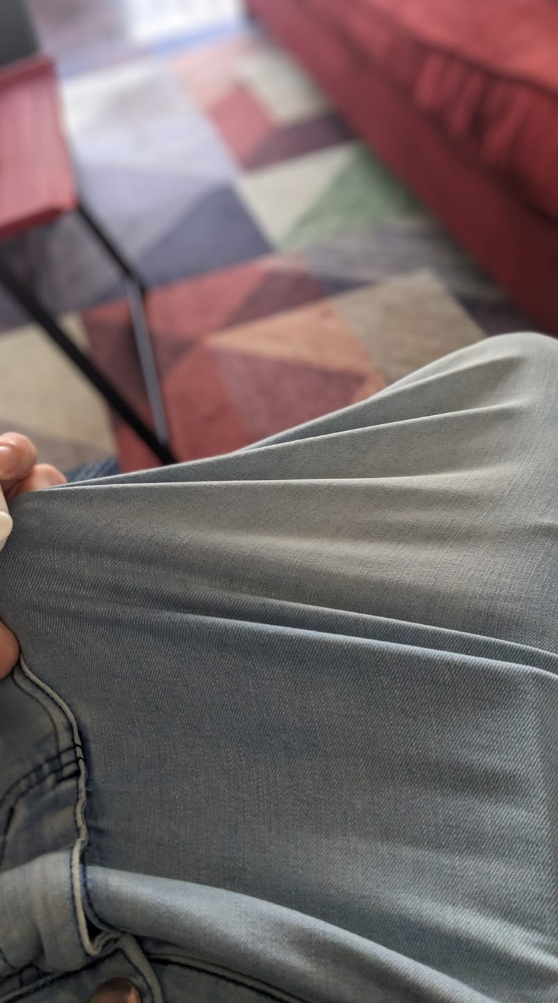Customer photo review of Active Tapered Slim Fit Jeans - Ice