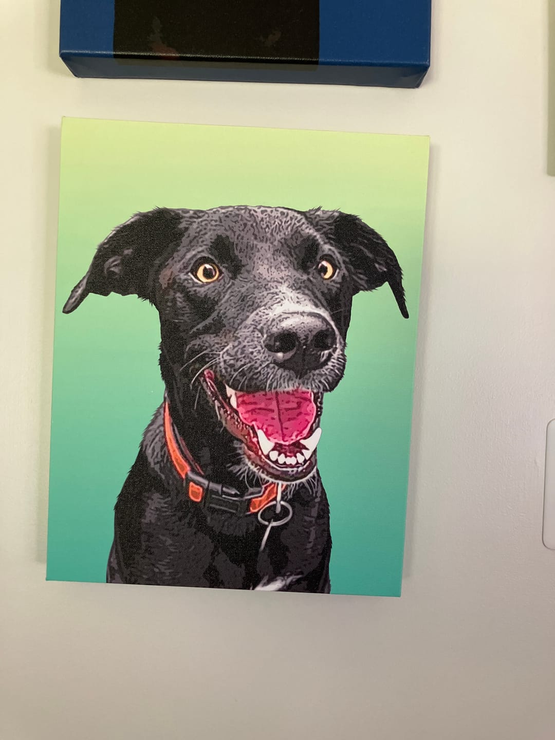 Customer photo review of Custom Pet Art Canvas Wrap