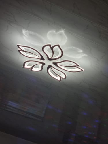 Customer photo review of Lustra LED ANEMONE Echivalent 500W Telecomanda