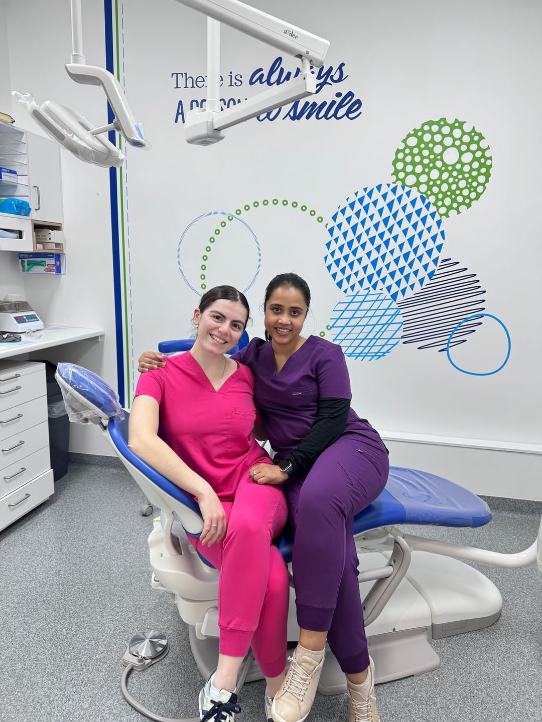 Customer photo review of FLORENCE Three Chest Pocket Scrub Top (Original SLTECH™ fabric) - Aubergine