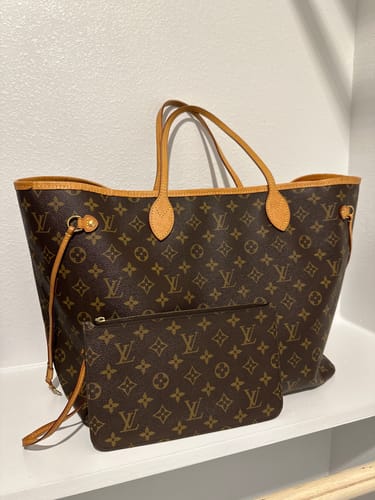 Customer photo review of PRELOVED Louis Vuitton Monogram Canvas Neverfull GM Tote with Pouch H9VW74T 061724 P