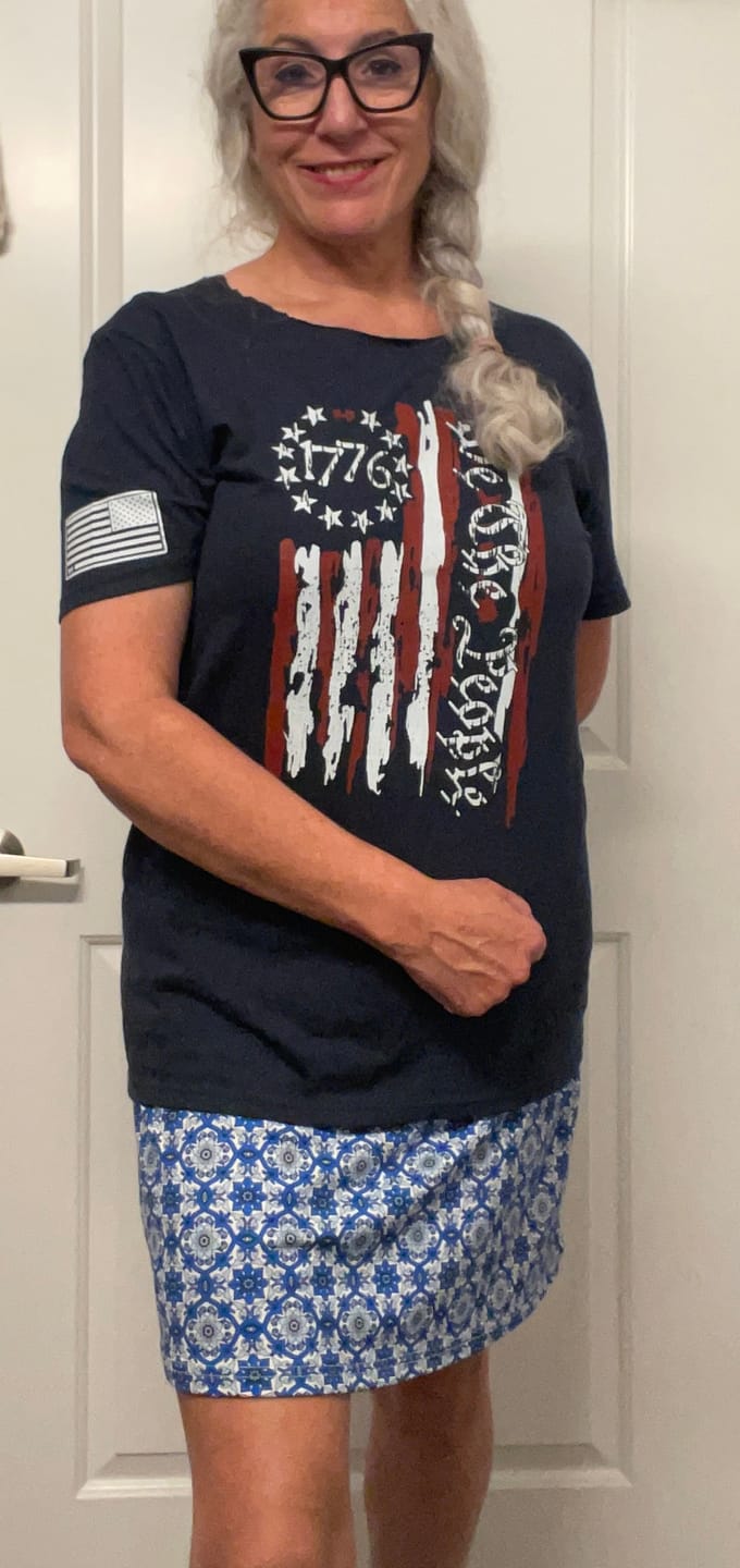 Customer photo review of We The People 1776 Flag T-Shirt