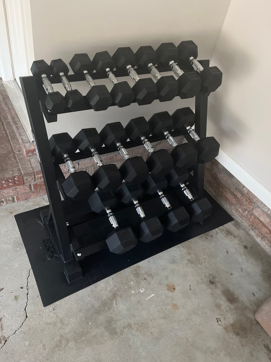 Customer photo review of RitFit 3-Tier Dumbbell Weight Rack for Home Gym