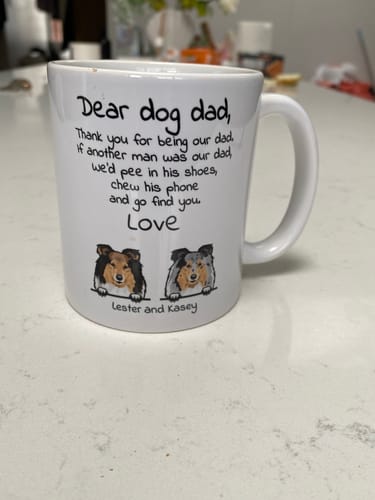 Customer photo review of Dear Dog Pawrent - Personalised Mug