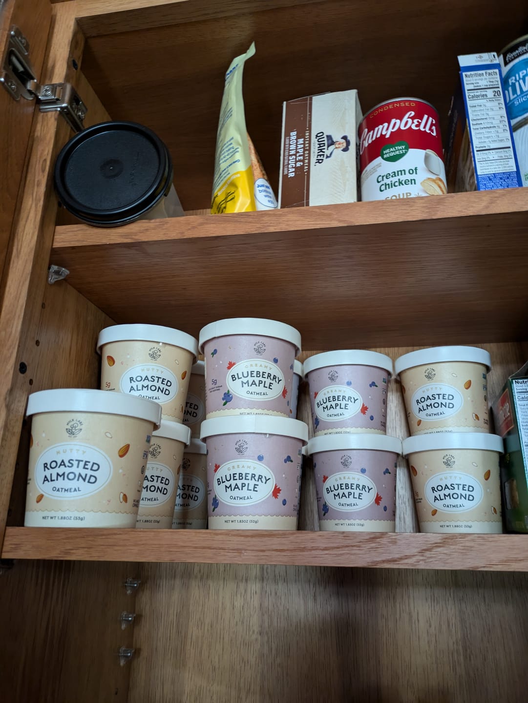 Customer photo review of Roasted Almond Oatmeal