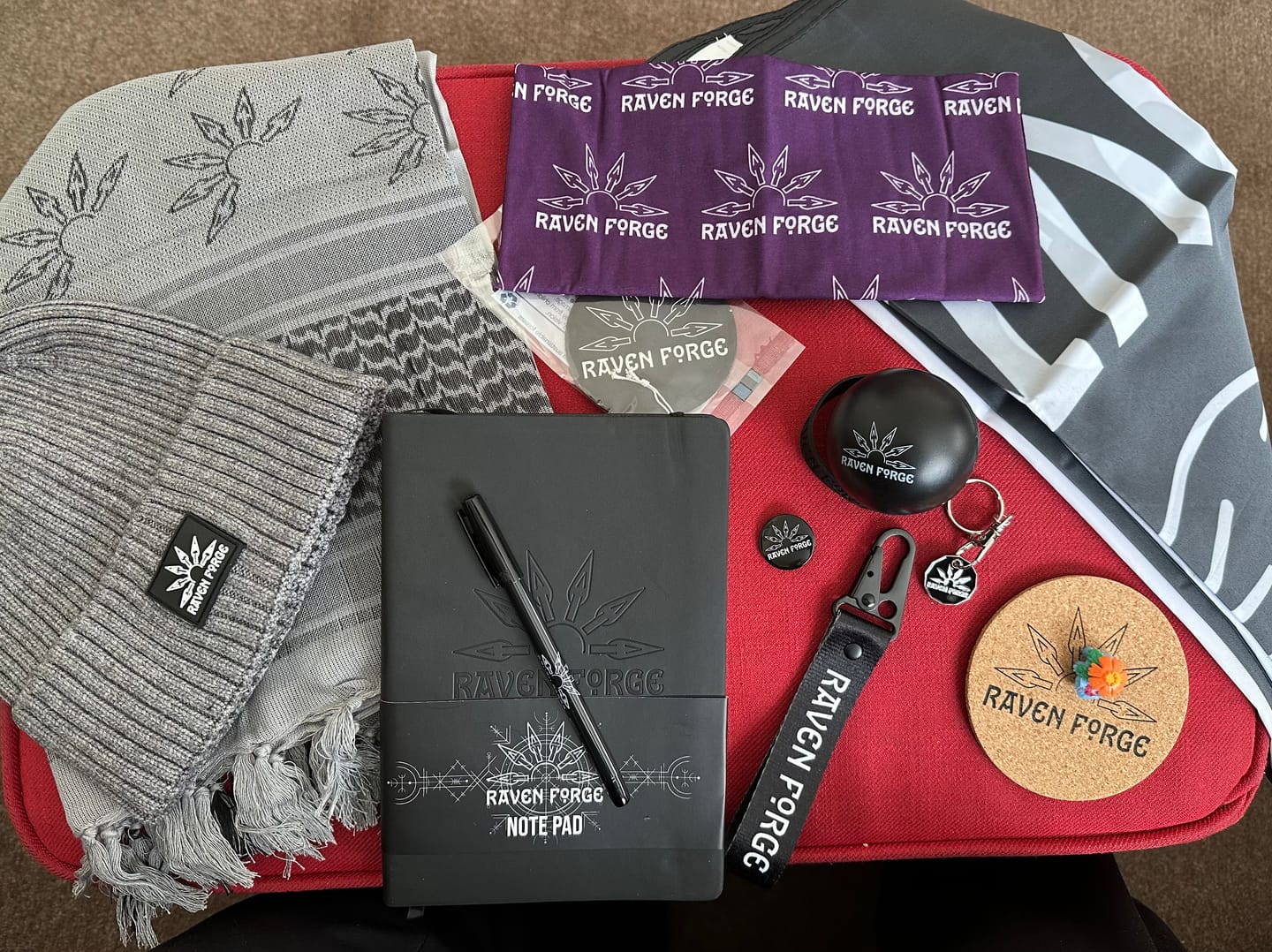 Customer photo review of Raven Forge Merch Bag