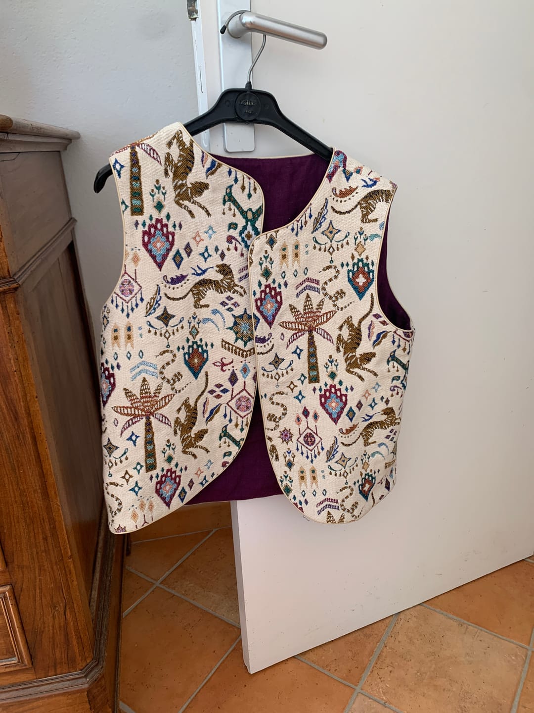 Customer photo review of Veston Gaston en jacquard Luminescence