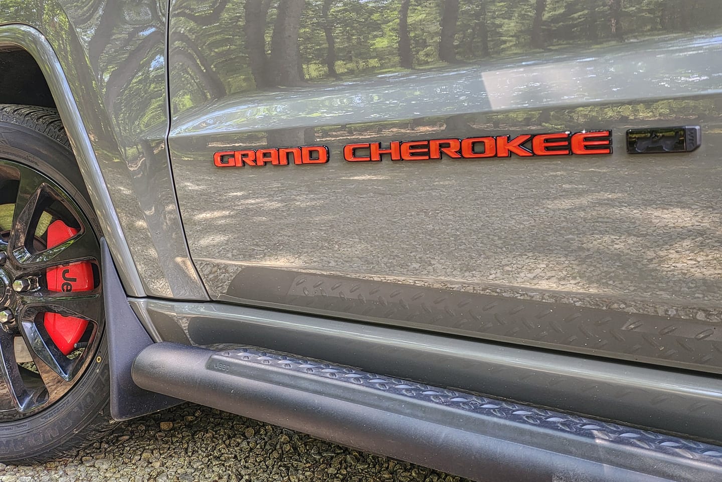 Customer photo review of Jeep Emblem Overlay Decals – Solid Colors | Fits Grand Cherokee, Grand Cherokee L