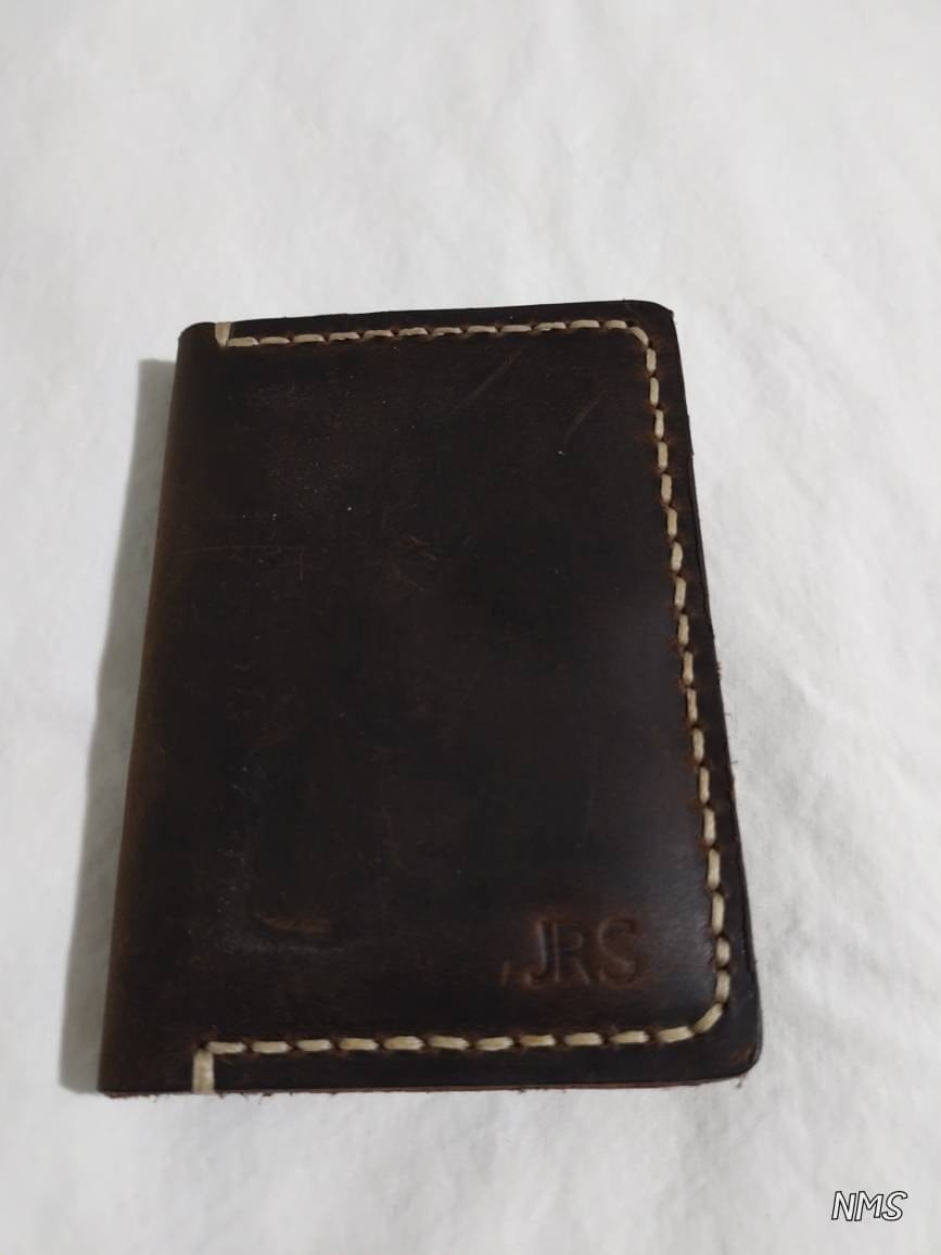 Customer photo review of The Troy Slim Wallet, Small Front Pocket Wallet, Minimalist Leather Card Holder #09