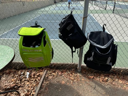 Customer photo review of CourtCommander Pickleball Backpack - Fits 5 Paddles