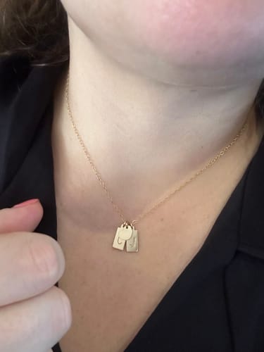 Customer photo review of Two Initial & Heart