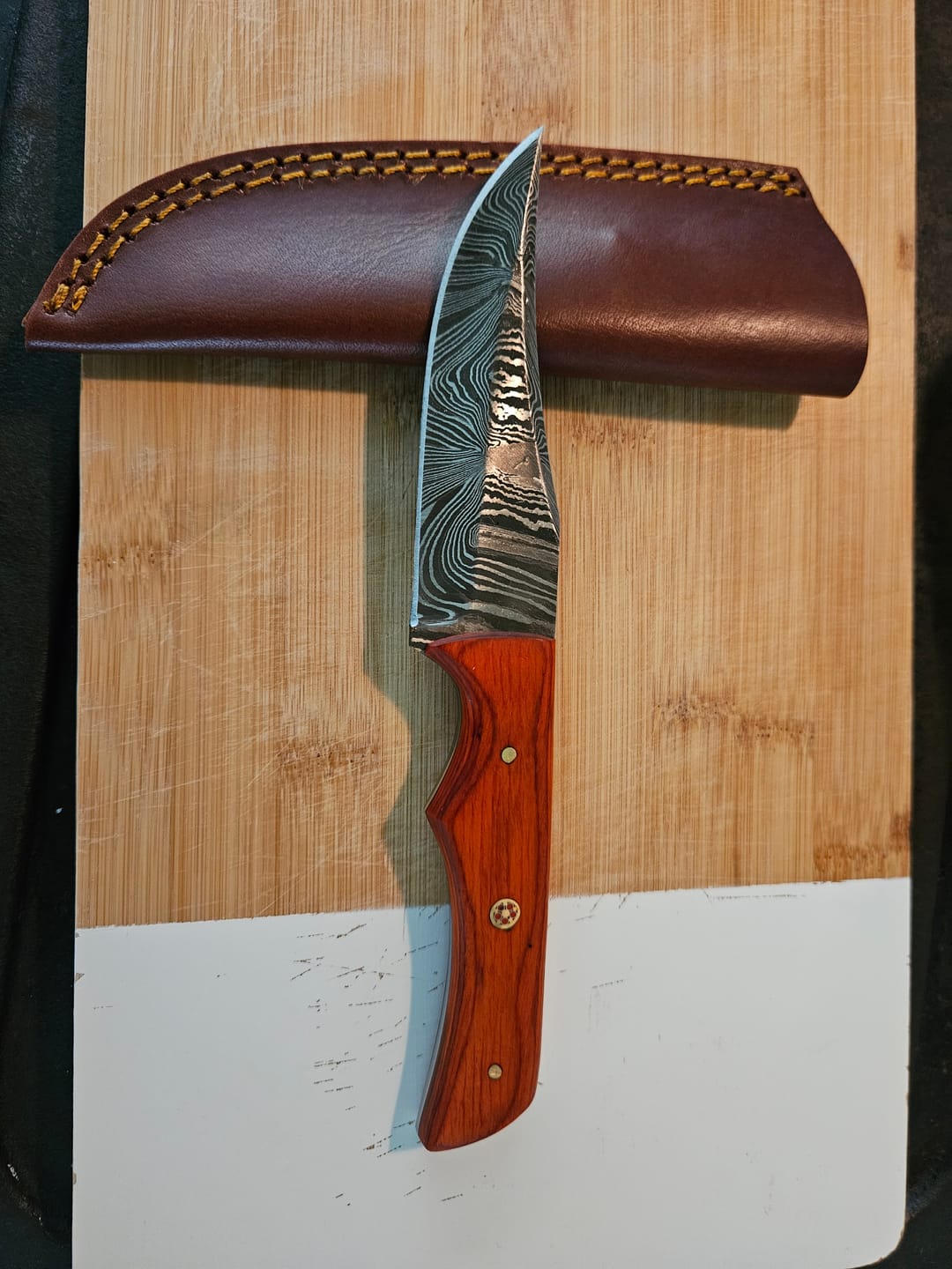 Customer photo review of Seconds Lucky Dip Damascus Knife