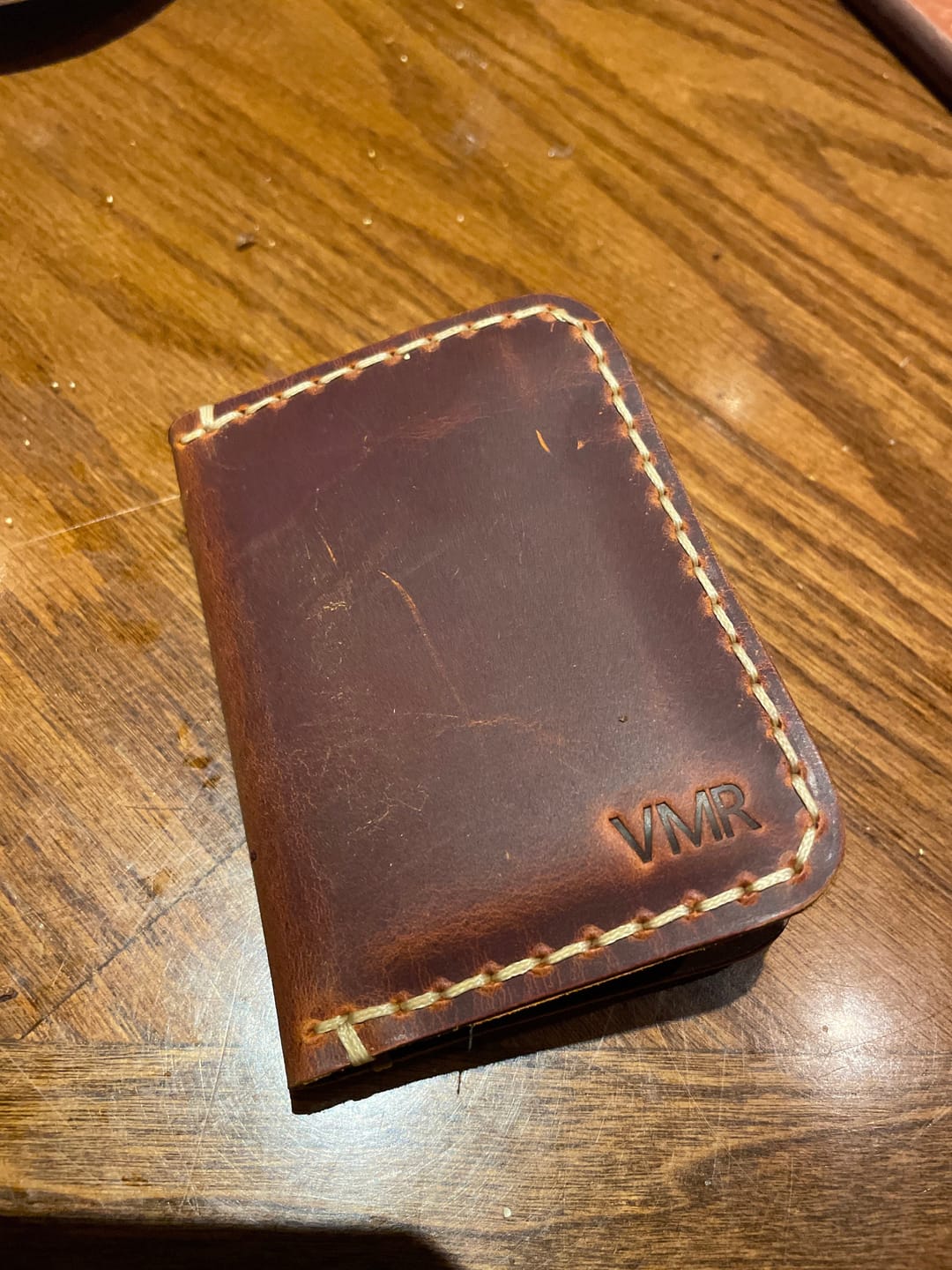 Customer photo review of The Troy Slim Wallet, Small Front Pocket Wallet, Minimalist Leather Card Holder #09