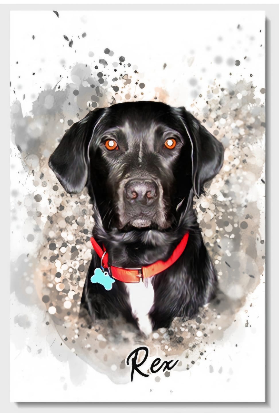 Customer photo review of Personalized Pet Art - Canvas