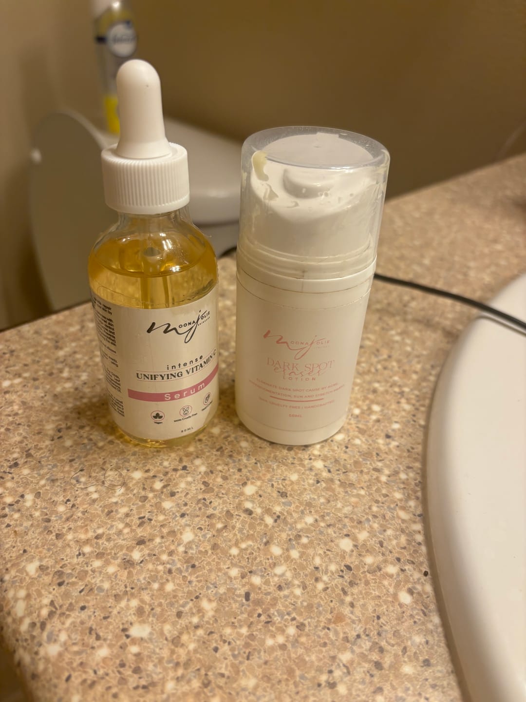 Customer photo review of Jolie’s Full Body & Face Brightening Kit