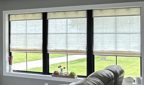Customer photo review of Keego Classic Motorized Roman Shades
