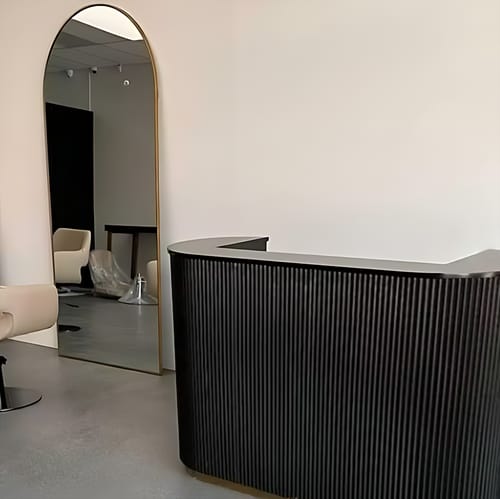 Customer photo review of Modern Simple U-shape Reception Desk